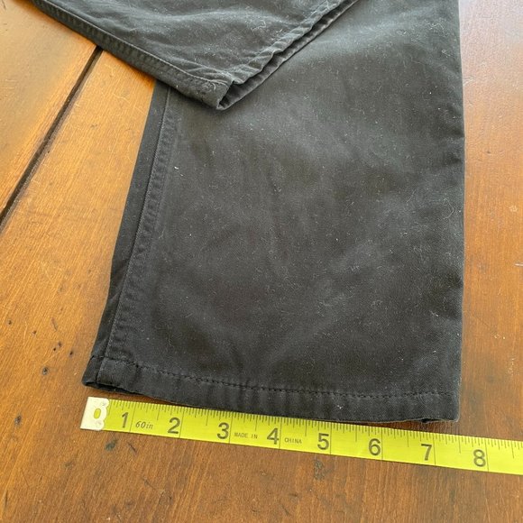 Lauren Slacks Black Cotton Straight Leg Sz 12 - Picture 11 of 11